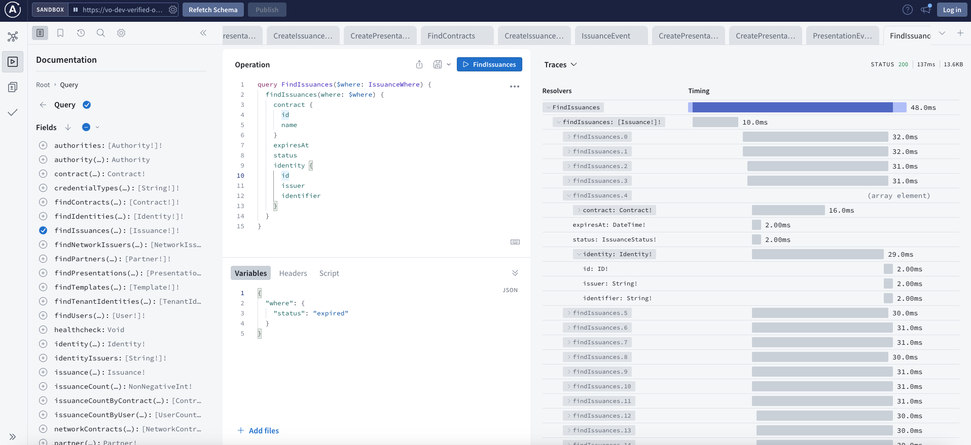 Apollo Sandbox Traces