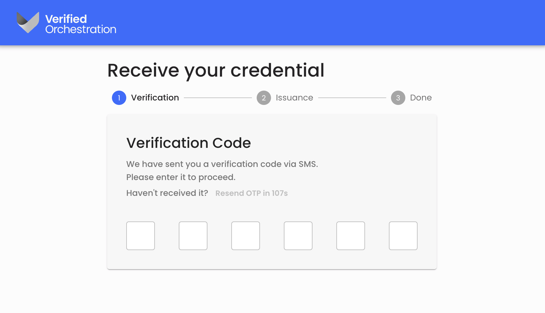 ISsuance remote verification code