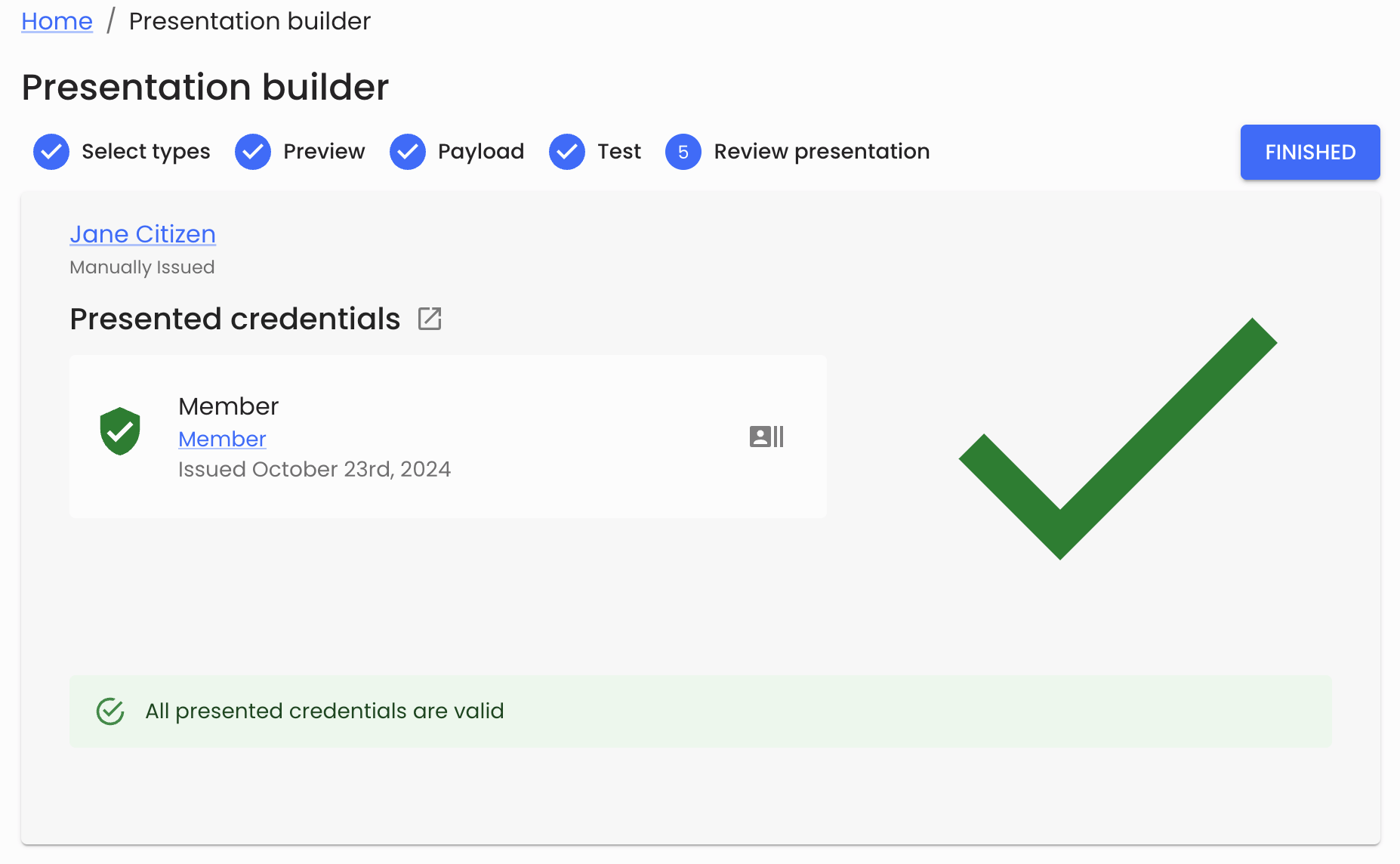 Presentation success